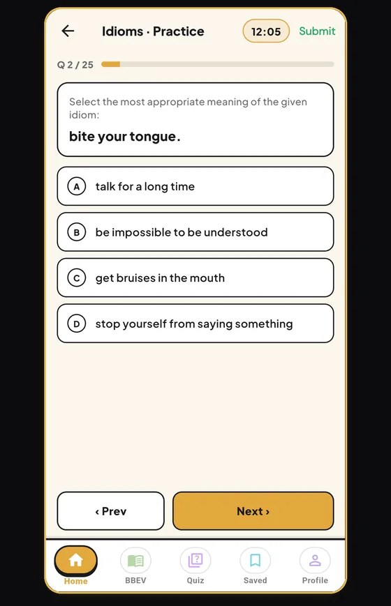 Blackbook app screen 8